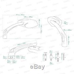 Motorcycle Chrome Rear View Mirrors For Harley-davidson Cvo Softail Springer