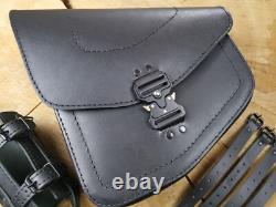 ODIN Blackline Side Bag Compatible With Harley Davidson Softail Limited