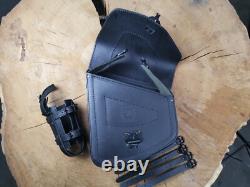 ODIN Blackline Side Bag Compatible With Harley Davidson Softail Limited