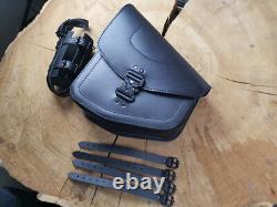 ODIN Blackline Side Bag Compatible With Harley Davidson Softail Limited