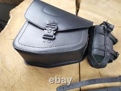 ODIN Blackline Side Bag Compatible With Harley Davidson Softail Limited