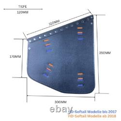ODIN Blackline Side Bag Compatible With Harley Davidson Softail Limited