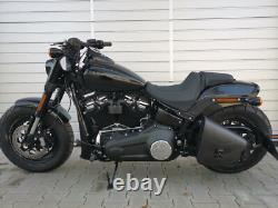 ODIN Blackline Side Bag Compatible With Harley Davidson Softail Limited