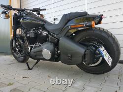 ODIN Blackline Side Bag Compatible With Harley Davidson Softail Limited
