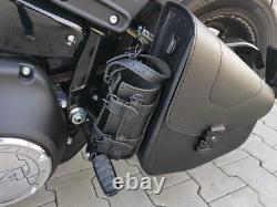 ODIN Blackline Side Bag Compatible With Harley Davidson Softail Limited