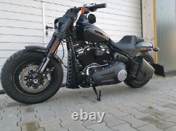 ODIN Blackline Side Bag Compatible With Harley Davidson Softail Limited