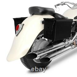 Pa108 Lateral Bag Set For Harley Davidson Softail Slim (flsl) Black