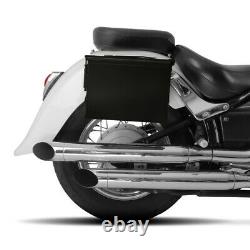 Pa108 Lateral Bag Set For Harley Davidson Softail Slim (flsl) Black