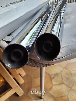 Pair of Softail Deluxe exhaust silencers