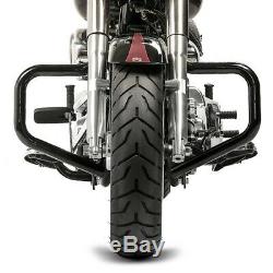 Pare Cylinder Mustache For Harley-davidson Softail 2000-2017 Black