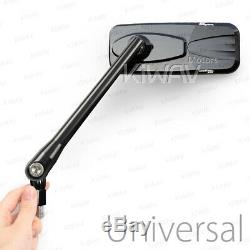 Rearview Mirror Black Convex Motorcycle Cnc For Harley-davidson Cvo Softail Springer