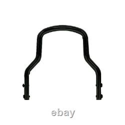 Round 5.5 High Sissy Bar, Black, for Harley-Davidson Softail, Dyna, Sportster