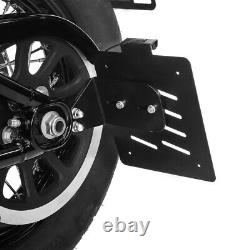 S Side Plate Holder For Harley Davidson Softail 18-20 Black