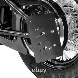 S Side Plate Holder For Harley Davidson Softail 18-20 Black