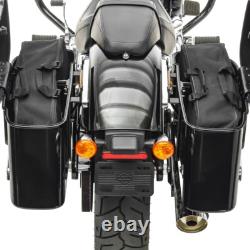 SC6 Luggage Set + Interior Bags Compatible with Harley Davidson Softail Fat Bob