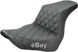 Seat Ls Step Up Driver Lattice Black Abs Harley Davidson Softail Flsb Sport