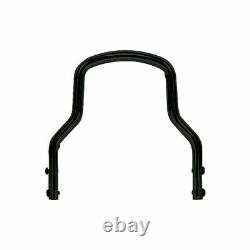 Sissy BAR Round 5.5' High, Black, for Harley-Davidson Softail, Dyna, Sportster