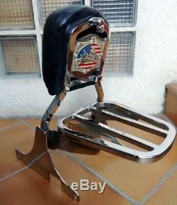 Sissy Bar + Complete Door Removable Luggage Harley Davidson Softail