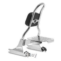 Sissy Bar Csm + Luggage Rack For Harley-davidson Softail 07-17 Stainless Steel