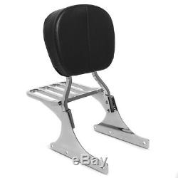 Sissy Bar + Door Luggage For Harley Davidson Softail From 1988 To 2006 Chrome