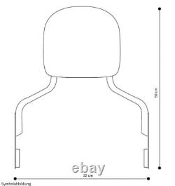 Sissy Bar + Luggage Rack for Harley Davidson Softail 1988-2006 Chrome