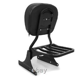 Sissy Bar + Luggage Rack for Harley Davidson Softail Standard 99-05 Black