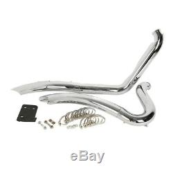 Snake Exhausts For Harley-davidson Softail 86-17 Chrome