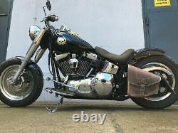 Soft Garlic Fatboy Hd Odin Brown Braun Oscillation Bag Harley Davidson Frame Leather