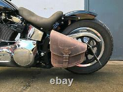 Soft Garlic Fatboy Hd Odin Brown Braun Oscillation Bag Harley Davidson Frame Leather