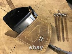 This Light Brown Odin Saddlebag Fits Harley Davidson Softail Swingarm