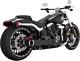 Vance & Hines Big-output 2-into-1 Exhaust Systems Short Black / Chrome #