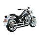 Vance & Hines Straightshots Chrome Slip-ons, For Harley Davidson Softail 05