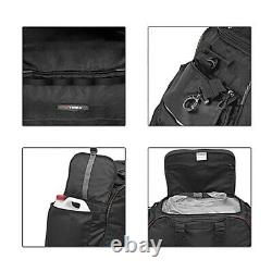 Wp35 Saddle Bag For Harley Davidson Softail Slim / Sport Glide Noir