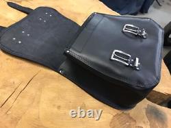 Zeus Black Bags + XL Support Suitable for Harley Davidson Softail 2017
