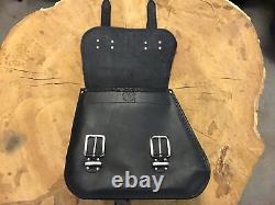 Zeus Black Saddlebags + Support XL Suitable for Harley Davidson Softail from