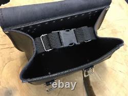 Zeus Black Saddlebags + Support XL Suitable for Harley Davidson Softail from