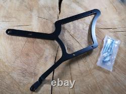Zeus Black Saddlebags + Support XL Suitable for Harley Davidson Softail from