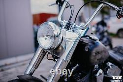 7 Boîtier De Phare CHROME Pour Tous Les Modèles Harley Davidson Softail