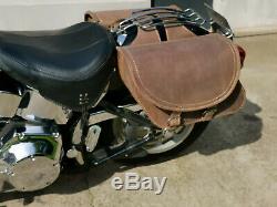 Basique Marron Sacoches HD Harley Davidson Softail Heritage Deluxe Classic Braun