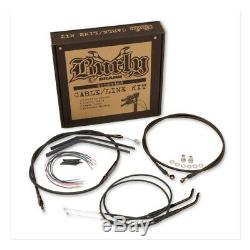 Burly Apehanger Câble Extension Kit Harley FLST Softail 00-06 14 Noir
