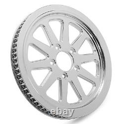 Chrome Poulies Pulley 66TH 1 pr Harley Softail FLST FLS FXSTD 07-11 Dyna 07-17