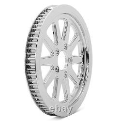 Chrome Poulies Pulley 66TH 1 pr Harley Softail FLST FLS FXSTD 07-11 Dyna 07-17