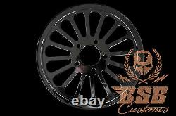 DNA Graisse Spoke Poulie 66 Z. 1 Harley Davidson Softail Deluxe Heritage (Noir)