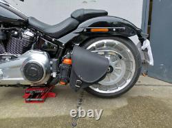 Diablo Noir Sac Latéral Compatible Avec Harley Davidson Softail Fatboy Fatbob