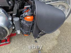 Diablo Noir Sac Latéral Compatible Avec Harley Davidson Softail Fatboy Fatbob