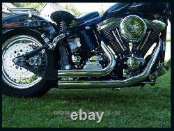 Échappement Collecteur Pour Harley Davidson Softail Modèle Court Tirer 1986-2006