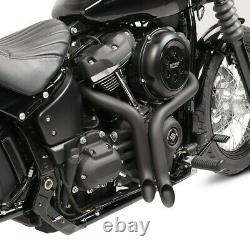 Echappement pour Harley-Davidson Softail 18-21 Drag Pipe pot de silencieux noir