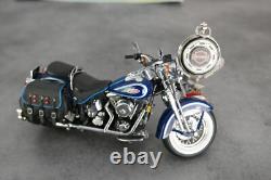 FRANKLIN MINT HARLEY DAVIDSON Héritage Softail 1997 moto casque montre support