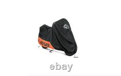 Housse de protection moto Harley-Davidson Dyna, Softail & V-Rod Noire & Orange