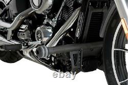 PUIG Tampons Protection Châssis Moopie Harley Softail Standard FXST 2022 Noir